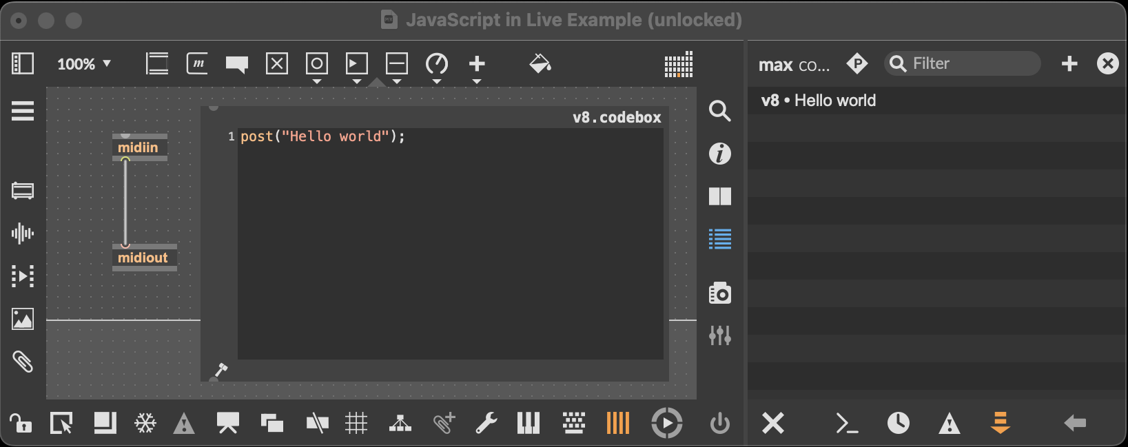 v8.codebox example